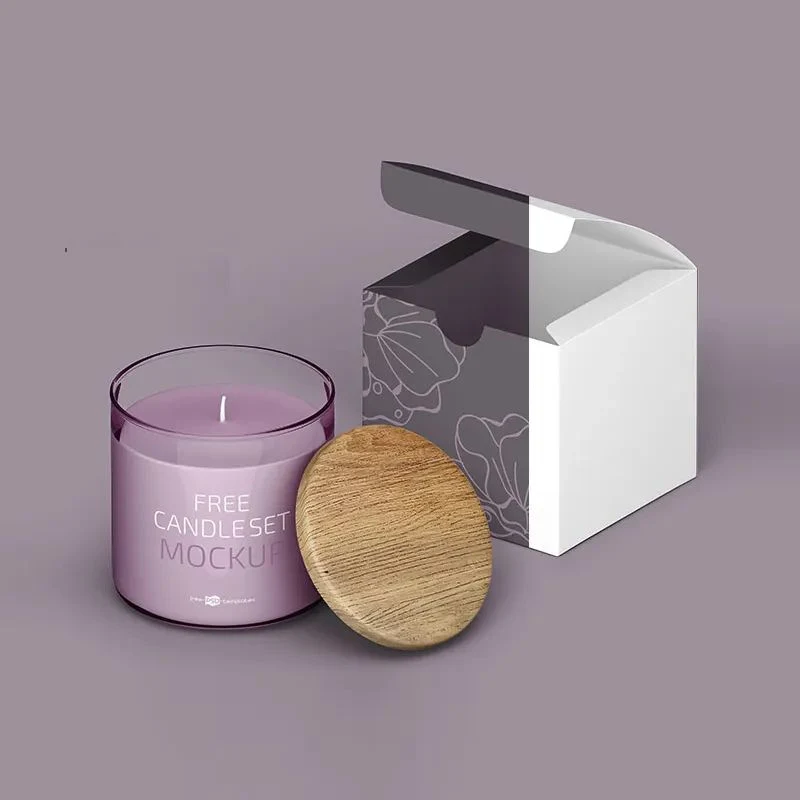 Customize Luxury Scent Candle (Jar) Gift Paper Packaging Square Boxes