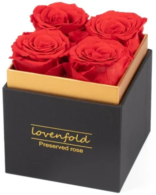 베스트셀러 발렌타인 데이 낭만주의 꽃 선물 상자, 주문 설계되는 사각 마분지 선물 상자