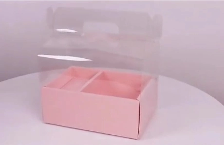 꽃과 디저트 상자, 정사각형 부케, 꽃과 사랑을 위한 사탕 케이크 상자를 위한 맞춤형 건조 천연 실제 꽃 포장 상자