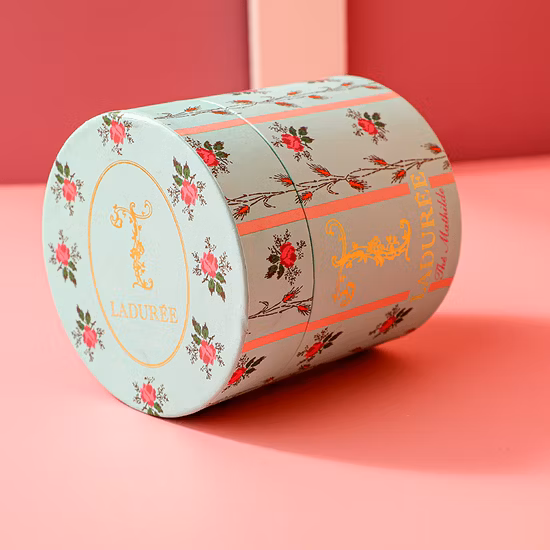 주문 호화스러운 둥근 종이 관 상자 초 포장 상자 실린더 선물 상자